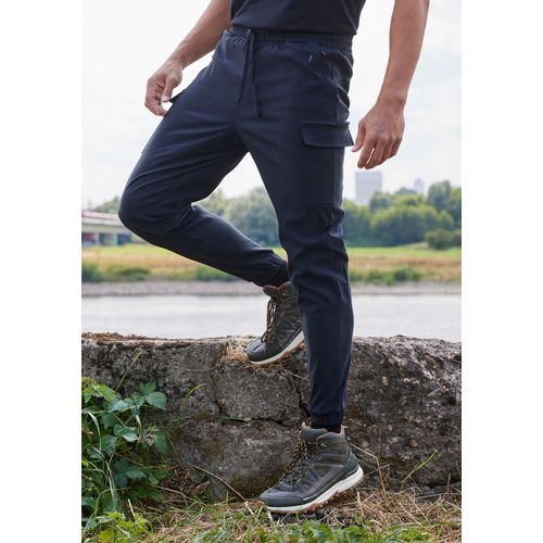 Jogger Pants JOHN DEVIN, Herren, Gr. 48, N-Gr, schwarz, Obermaterial: 95% Polyamid, 5% Elasthan, unifarben, sportlich, bequem knöchellang, Hosen, Trekking-Outdoor-Hose mit Belüftung im Kniebereich