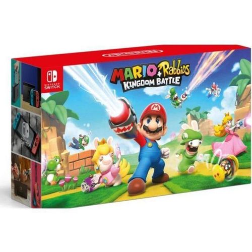 Switch 32GB - Schwarz + Mario + Rabbids Kingdom Battle