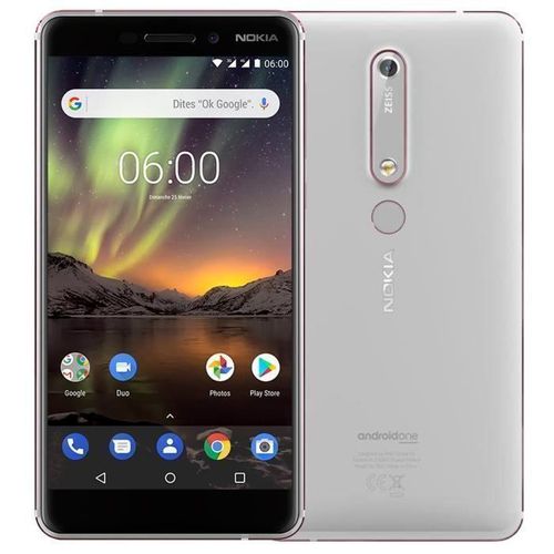 Nokia 6.1 32GB - Weiß - Ohne Vertrag - Dual-SIM