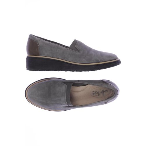 Clarks Damen Halbschuh, grau, Gr. 37