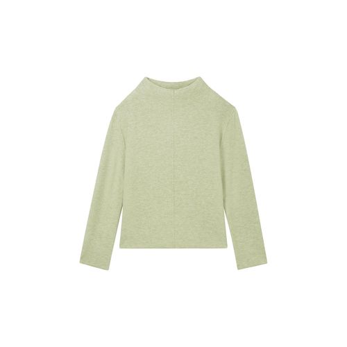 TOM TAILOR Damen Strickpullover mit LENZING™ ECOVERO™, grün, Uni, Gr. XS