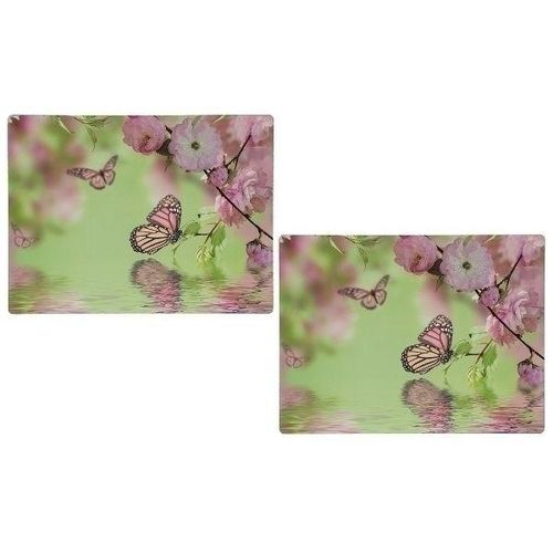 Platzset "Rose & Schmetterling" 2er Satz, aus