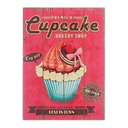 Holzschild "Cupcake V"