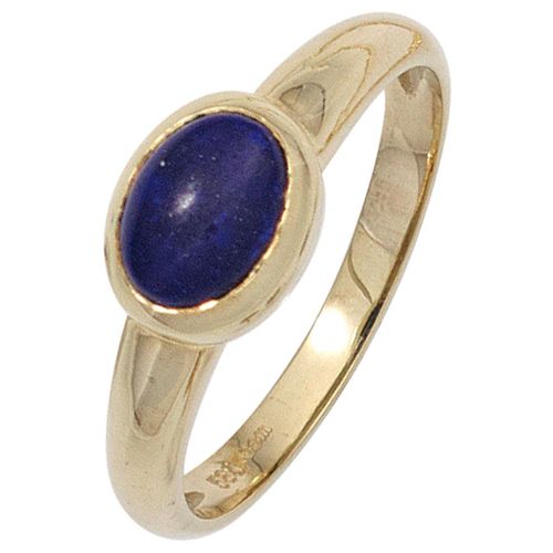 Goldring JOBO Gr. 52, gelb (gelbgold 585), Fingerringe, Damen, 52, Gelbgold 585, 585 Gold mit Lapislazuli