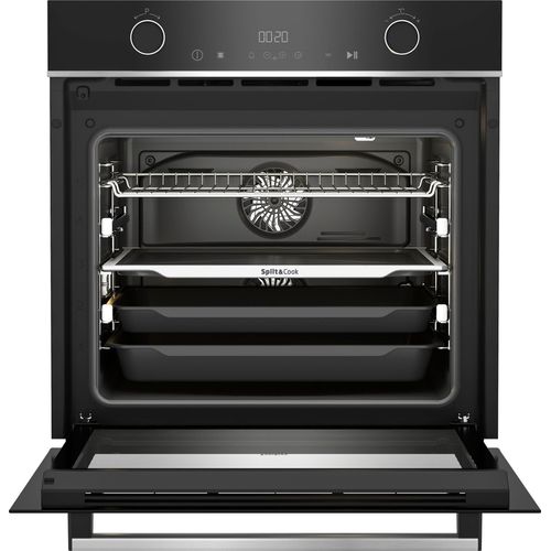 A+ (A+++ bis D) BEKO Einbaubackofen "BBVM13400XDS" Backöfen Split&Cook schwarz