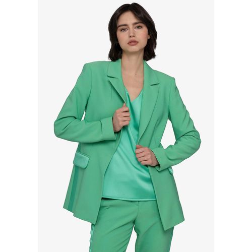 Longblazer SPORTALM KITZBÜHEL Gr. 38, grün (mint grün) Damen Blazer mit Ziertaschen aus Satin