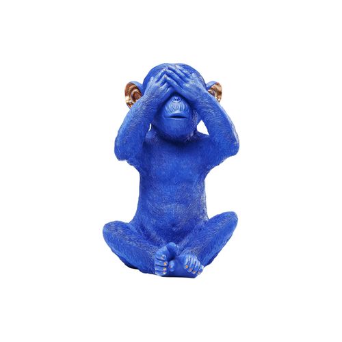 KARE Spardose »Monkey Mizaru Blau«