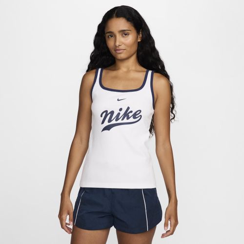 Nike Sportswear tanktop met vierkante hals voor dames - Wit