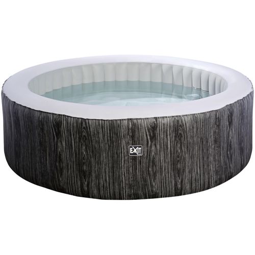 Whirlpool EXIT "Wood Deluxe" Whirlpools Gr. H: 65cm, 1200 l, grau für bis zu 4 Personen, dunkelgrau