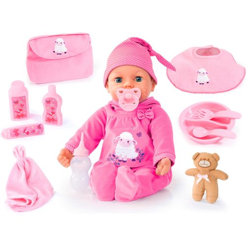 Babypuppe BAYER "Piccolina Real Tears, 46 cm" Puppen pink (pink/rosa) Kinder