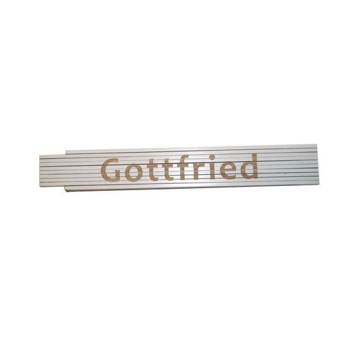 Meterstab weiß Gottfried