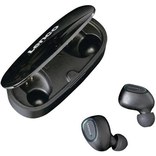 Lenco EPB-410BL In Ear Kopfhörer Bluetooth® Schwarz Headset, Schweißresistent, Wasserbeständig