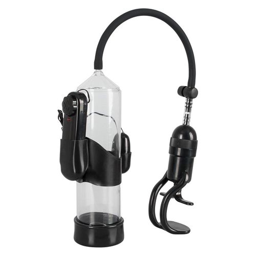 Penispumpe „Vibrating Power Pump“, mit Vibration und Einhandpumpe