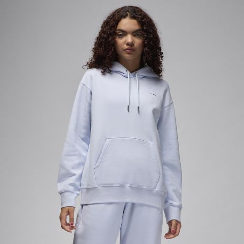 Jordan Flight Fleece Hoodie mit Satinfutter (Damen) - Grau