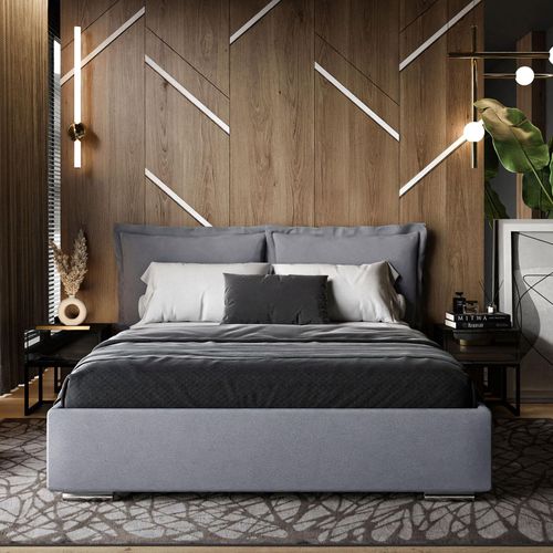 Polsterbett VILANO mit Behlter 180x200 cm Jasmine 90