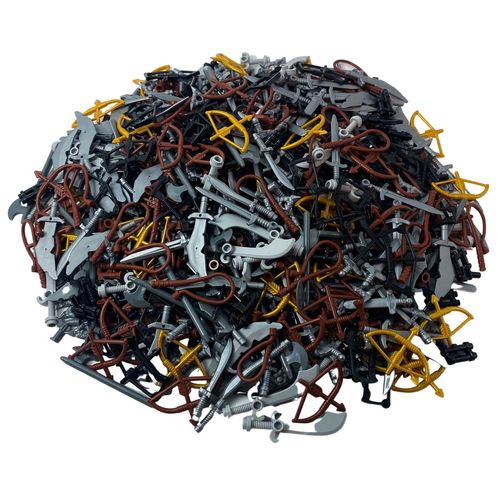 LEGO® Waffen Schwert Bogen Peitsche Axt Mix Bunt NEU! Menge 250x