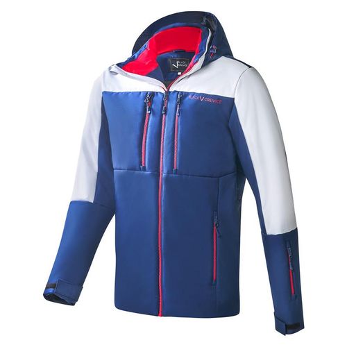 BLACK CREVICE - Herren Wintersport Jacke | Farbe: Blau/Weiß | Größe: M