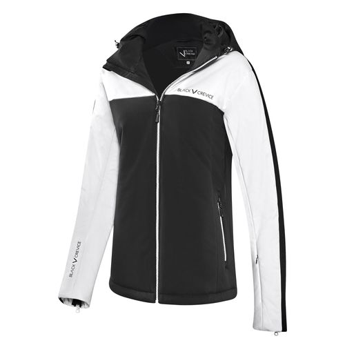BLACK CREVICE - Damen Wintersport Jacke | Farbe: Schwarz/Weiß | Größe: 46