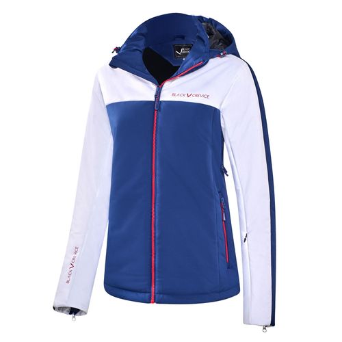 BLACK CREVICE - Damen Wintersport Jacke | Farbe: Blau/Weiß | Größe: 38