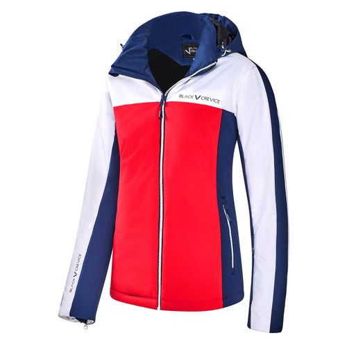BLACK CREVICE - Damen Wintersport Jacke | Farbe: Blau/Rot | Größe: 38