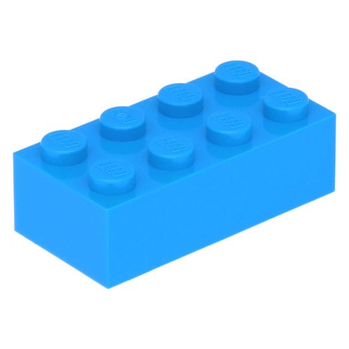 Lego® 2x4 Stein 3001 - 250 Stück Dunkles Azurblau