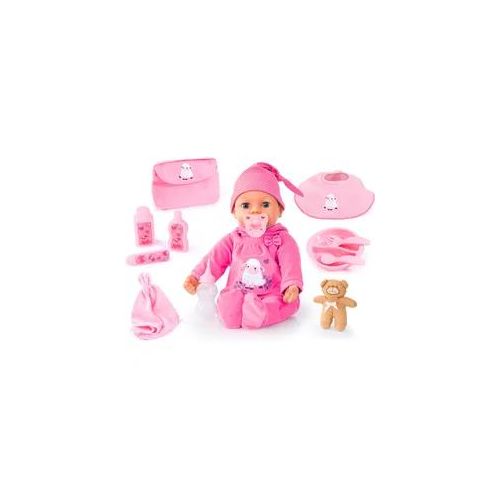 Babypuppe BAYER "Piccolina Real Tears, 46 cm" Puppen pink (pink/rosa) Kinder