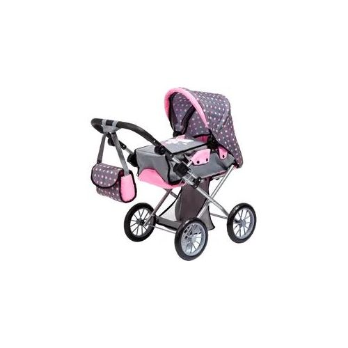 Kombi-Puppenwagen BAYER "City Star, Fee" Puppenwagen grau Kinder mit Wickeltasche