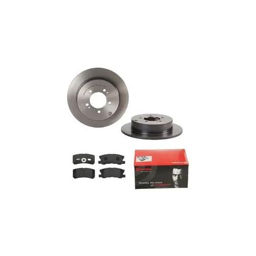 BREMBO Bremsensatz-Hinterachse COATED DISC LINE / STANDARD Bremsensatz, Scheibenbremse hinten rechts links voll 302mm für MITSUBISHI PEUGEOT DODGE CIT