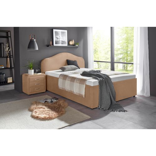 Polsterbett MAINTAL, beige, B:159cm L:212cm, Betten