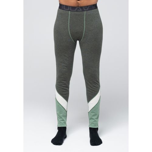 Stoffhose BULA, Herren, Gr. M, US-Größen, grün, 50% Wolle, 50% Viskose, mehrfarbig, Hosen Funktionsunterhose Tight Lange Unterhose, mit bequemem Dehnbund