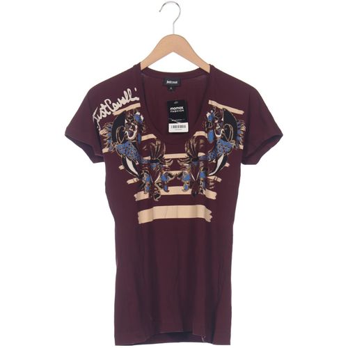 Just Cavalli Damen T-Shirt, bordeaux, Gr. 44