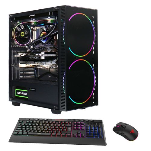 GAMEMAX Gaming-PC, schwarz (schwarz hole 7325), Microsoft Windows 11 Home (64 Bit), 32 GB RAM 2000 GB SSD, Computer, PCIe SSD Gen4, Windows 11