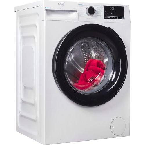 A (A bis G) BEKO Waschmaschine "BM3WFU4841N" Waschmaschinen Waschen mit EnergySpin: Bis zu 35 % Energie sparen – nicht nur in Eco weiß