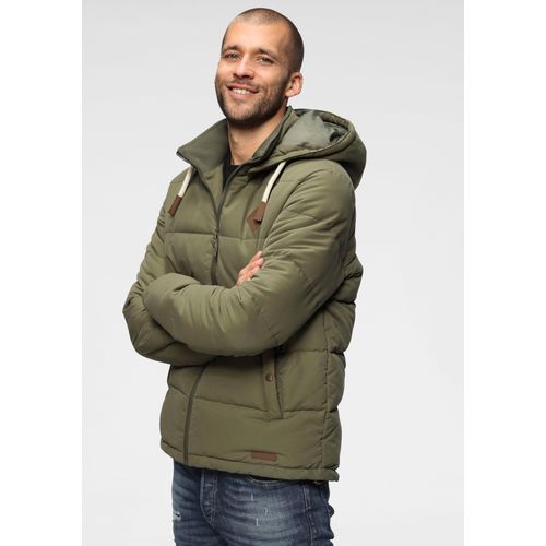 Steppjacke BRUNO BANANI, Herren, Gr. XXXL (58), grün (olivgrün), Obermaterial: 100% Polyester. Futter: 100% Polyester. Wattierung: 100% Polyester, casual, normal, Langarm Bündchen, Jacken, leicht, wasserabweisend, modischer Stil, mit dekorativen Badges