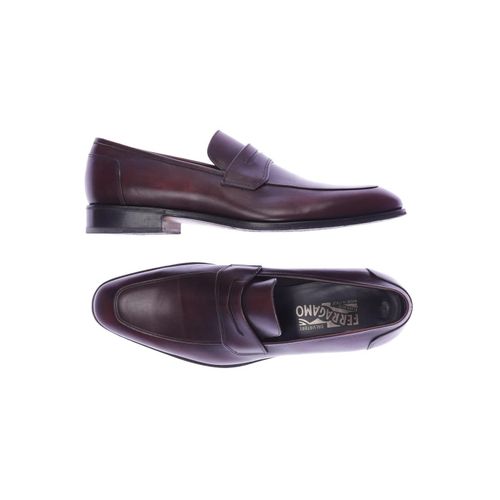 Salvatore Ferragamo Herren Halbschuh, bordeaux, Gr. 10