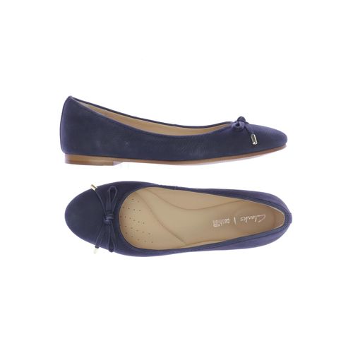 Clarks Damen Ballerinas, marineblau, Gr. 38