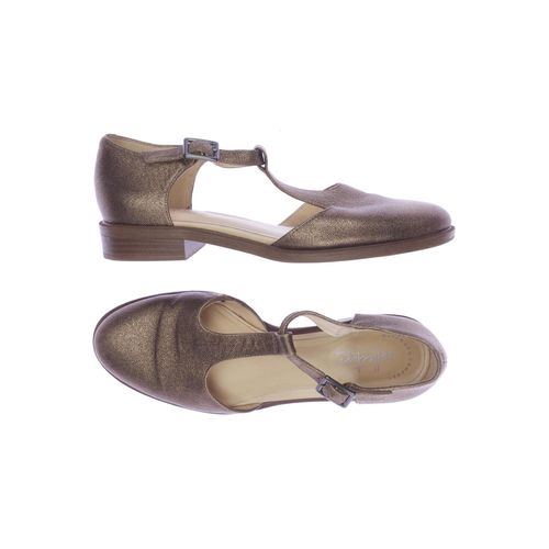 Clarks Damen Ballerinas, gold, Gr. 37.5