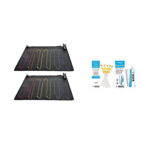 Intex - Pool Heizung - 2x Solarmatte & WAYS Reparaturset und Teststreifen