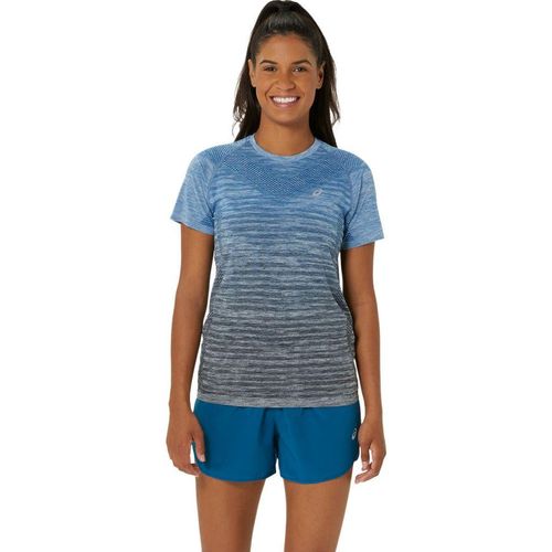 Asics Damen Seamless SS Top blau