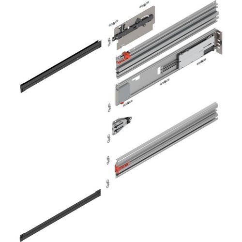 Revego uno Pocketschienen-Set, NL=800 mm, rechts, E6/Ev - Blum