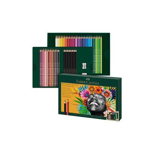 FABER-CASTELL Polychromos & Pitt Graphite Matt Malset farbsortiert, 50 St.