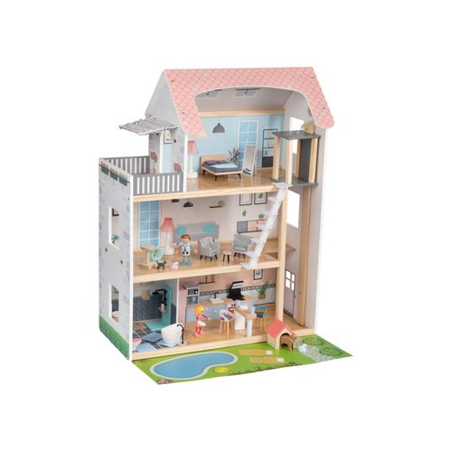 Playtive Puppenhaus XXL, 54-teilig