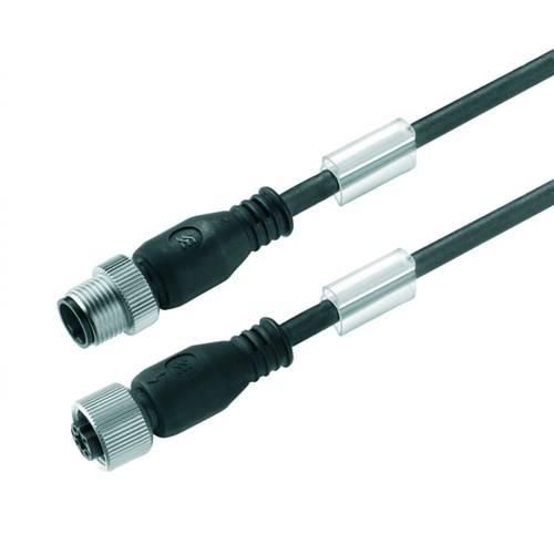 Weidmüller 1279441000 Sensor-/Aktor-Steckverbinder, konfektioniert M12 Stecker, gerade, Buchse, gerade 10.00 m Polzahl Sensoren: 8 1 St.