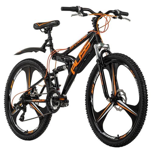 Mountainbike Fully 26'' Bliss schwarz-orange RH 47 cm