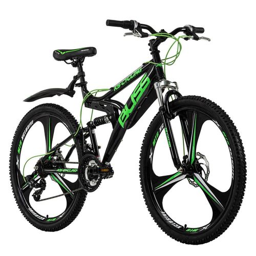 Mountainbike Fully 26'' Bliss schwarz-grün RH 47 cm