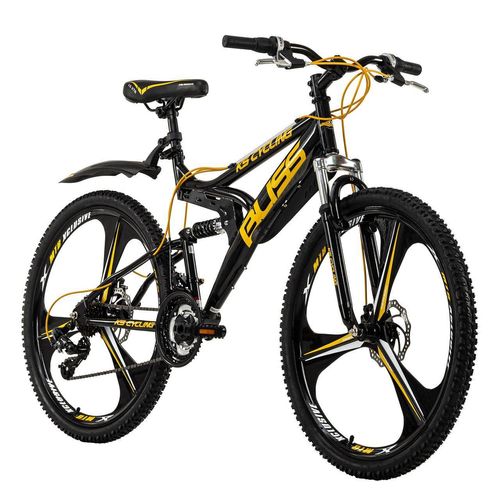 Mountainbike Fully 26'' Bliss schwarz-gelb RH 47