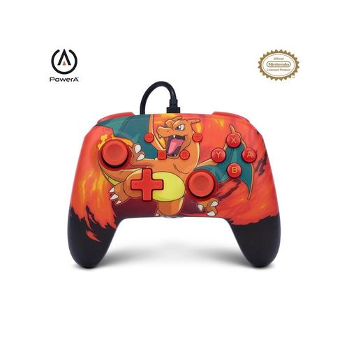 PowerA Enhanced Wired Controller for Nintendo Switch - Pokémon: Charizard Vortex - Wired Controller - Nintendo Switch