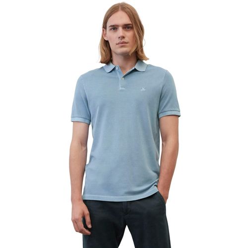 Poloshirt MARC O'POLO Gr. L, blau (hellblau) Herren Shirts im klassischen Look