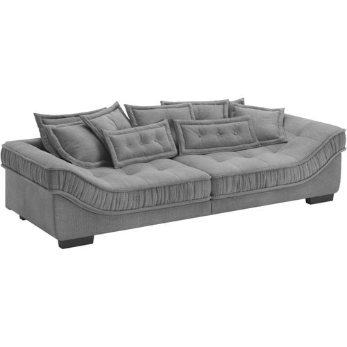 Big-Sofa INOSIGN "Diwan II DuraFlex" Sofas Gr. B/H/T: 300cm x 67cm x 121cm, Microfaser, grau (memphis 20 stone) DuraFlex-Kaltschaumpolsterung, bis 140 kg, 4 Bezugsqualitäten