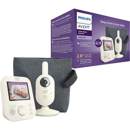 Video-Babyphone PHILIPS AVENT "Advanced SCD882/26" Babyphones weiß Baby